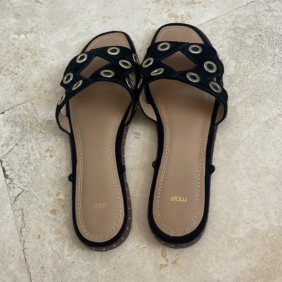 Maje black sandals with studs - Picture 3 of 3